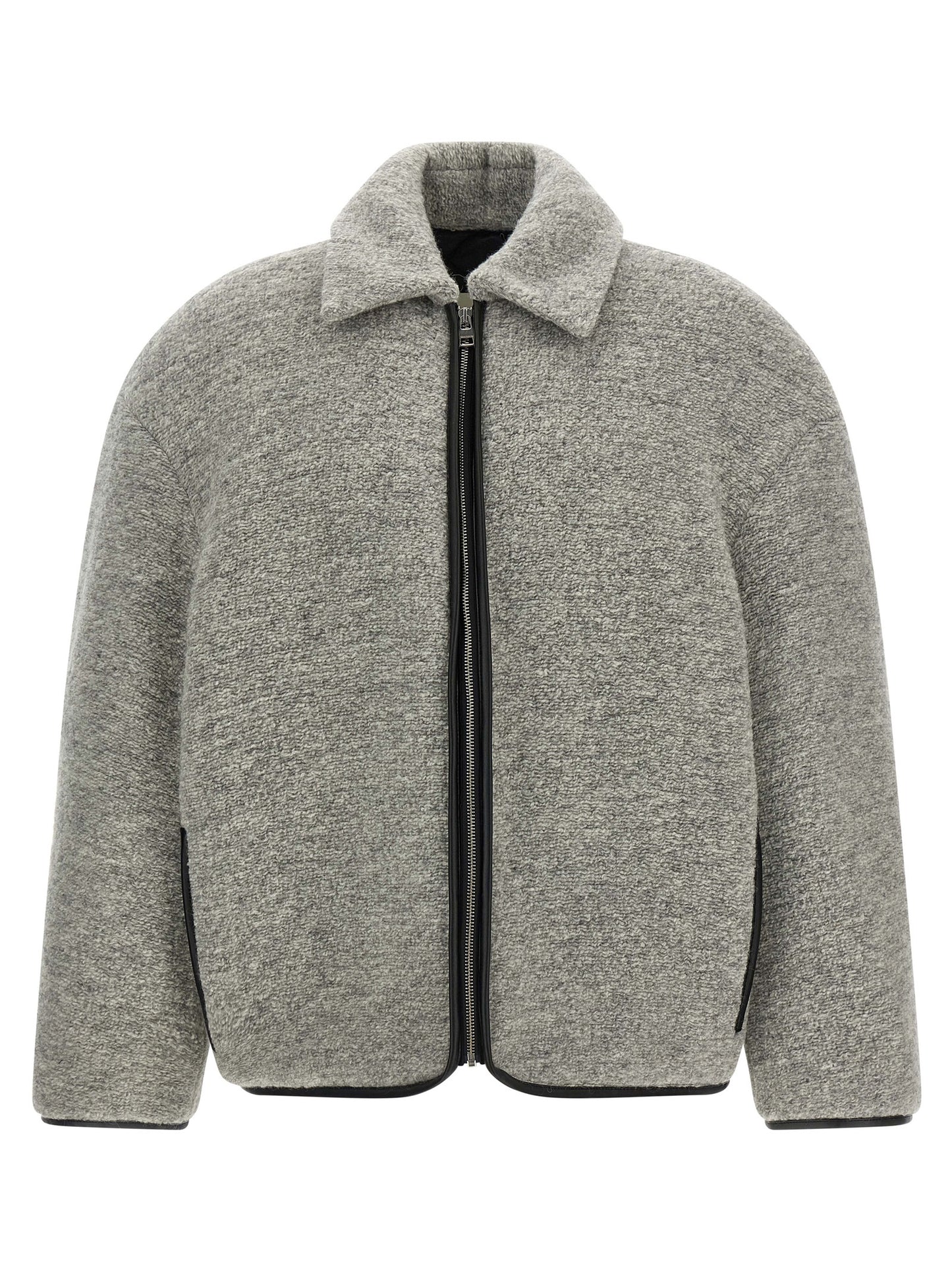 'Contrast Trim Casual' jacket Down jacket, Parka, Casual jackets