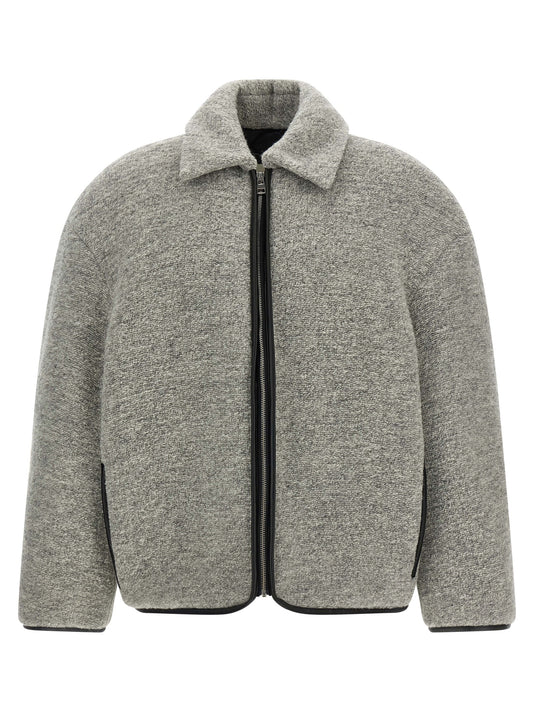 'Contrast Trim Casual' jacket Down jacket, Parka, Casual jackets