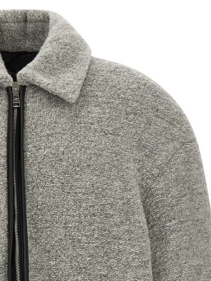 'Contrast Trim Casual' jacket Down jacket, Parka, Casual jackets