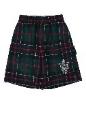 Fendi Kids Bermuda green tartan