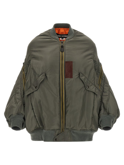 Nylon bomber jacket Down jacket, Parka, Casual jackets