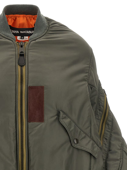 Nylon bomber jacket Down jacket, Parka, Casual jackets