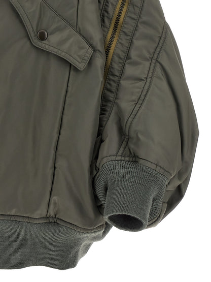 Nylon bomber jacket Down jacket, Parka, Casual jackets