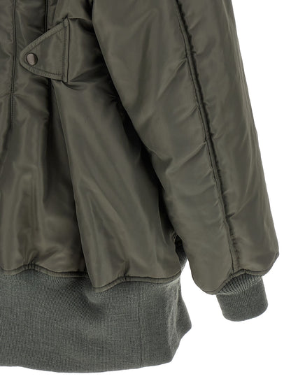 Maxi bomber jacket Down jacket, Parka, Casual jackets