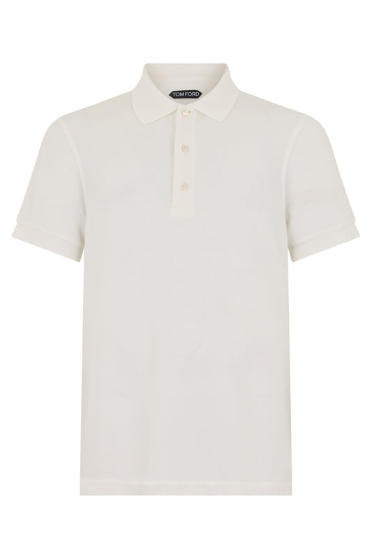 Tom Ford Polo in blended lyocell and cotton