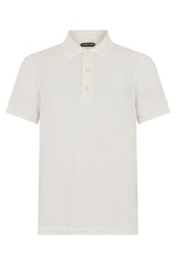 Tom Ford Polo in blended lyocell and cotton