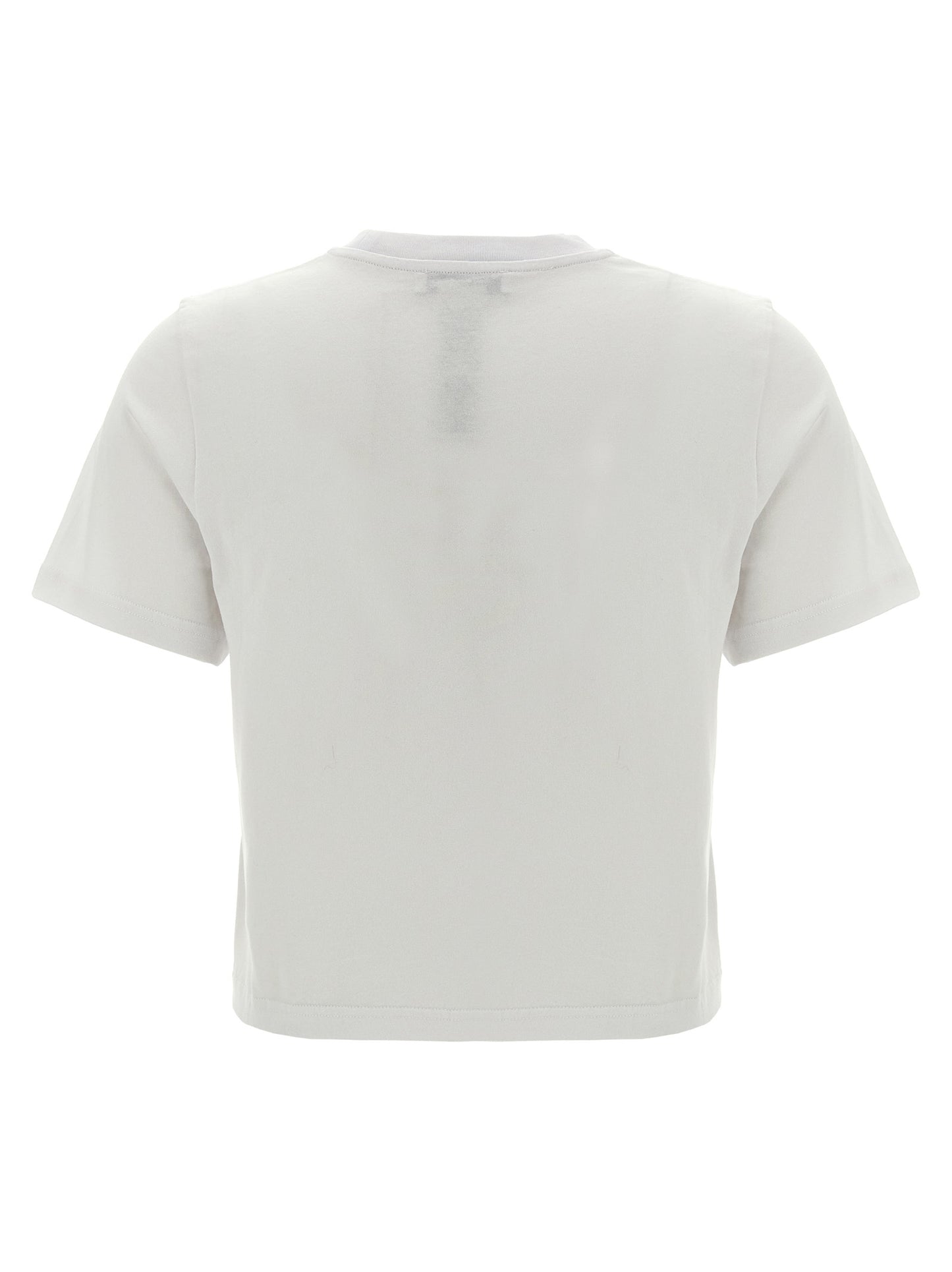 'Anchor embroidery pannelled cropped' T-shirt  T-shirt