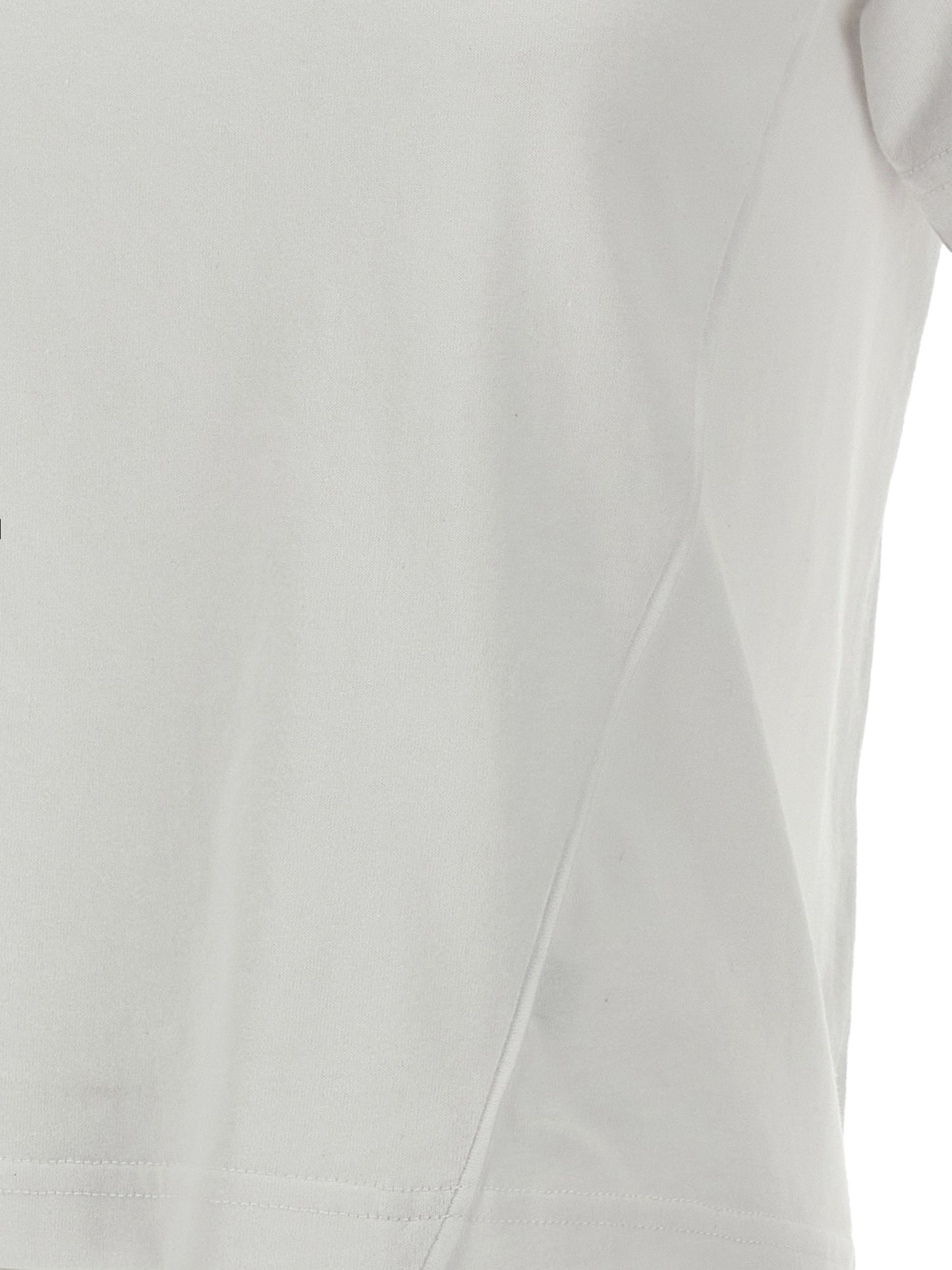 'Anchor embroidery pannelled cropped' T-shirt  T-shirt