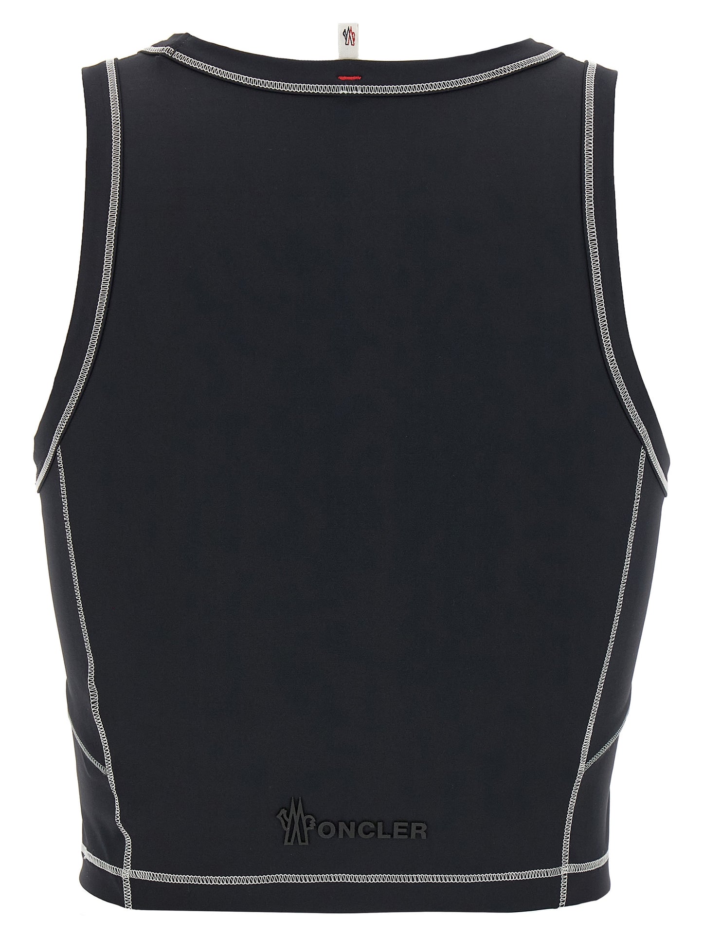 Logo patch sporty top Tops