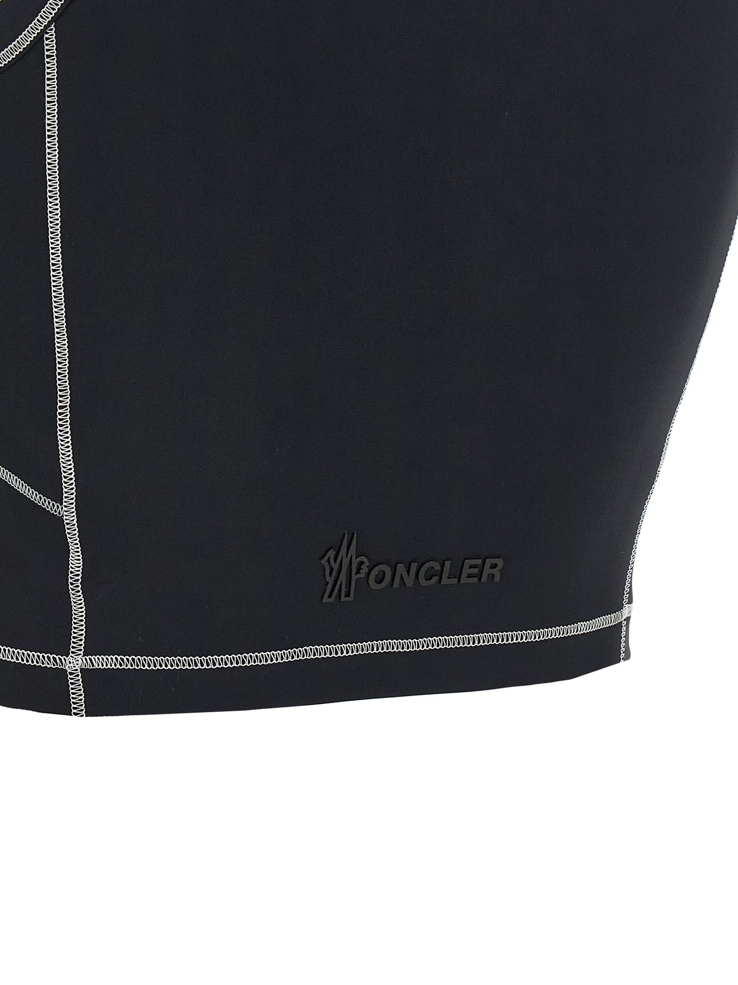 Logo patch sporty top Tops
