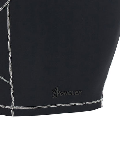 Logo patch sporty top Tops