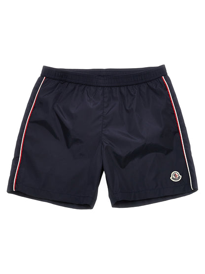 Logo patch swim shorts Beachwear