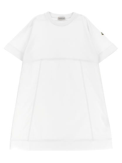 Two-material dress Dresses