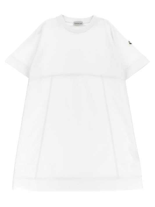 Two-material dress Dresses