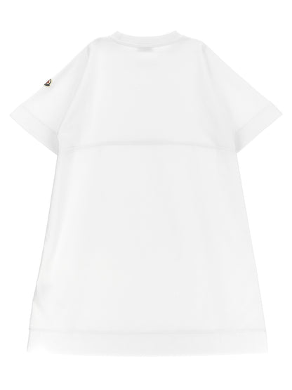 Two-material dress Dresses