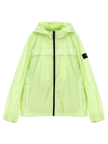 Logo badge hooded jacket Casual jackets, parka