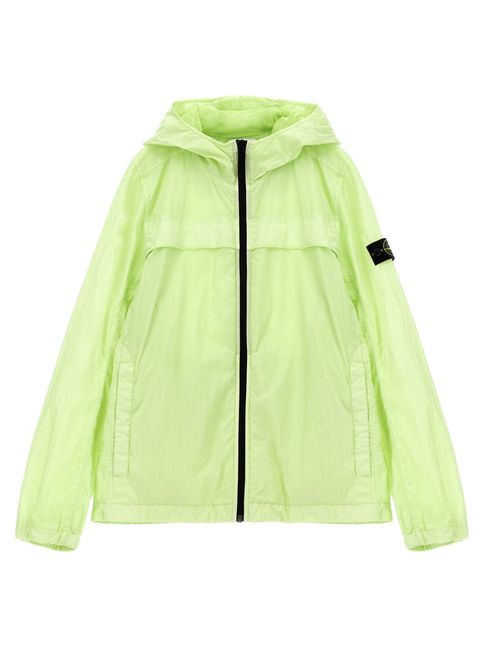 Logo badge hooded jacket Casual jackets, parka
