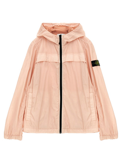Logo badge hooded jacket Casual jackets, parka