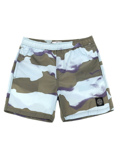 Logo patch swim shorts Beachwear