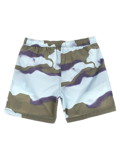 Logo patch swim shorts Beachwear