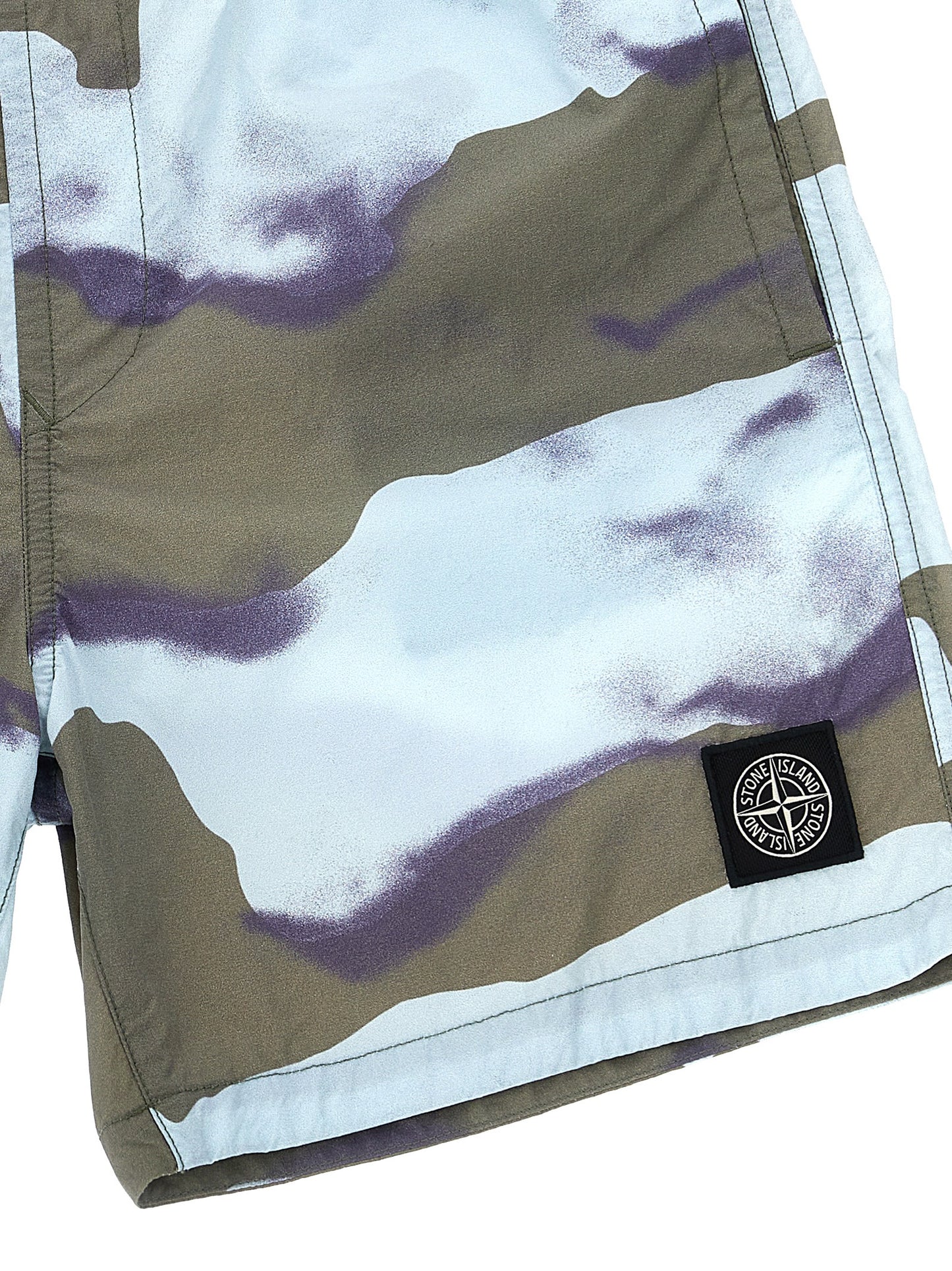 Logo patch swim shorts Beachwear