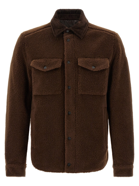 Teddy-effect jacket Shirt, blouse