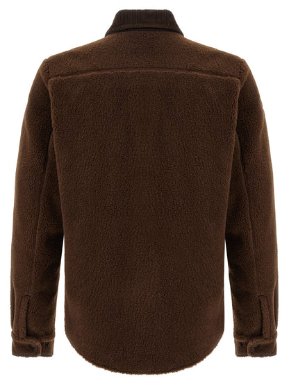 Teddy-effect jacket Shirt, blouse