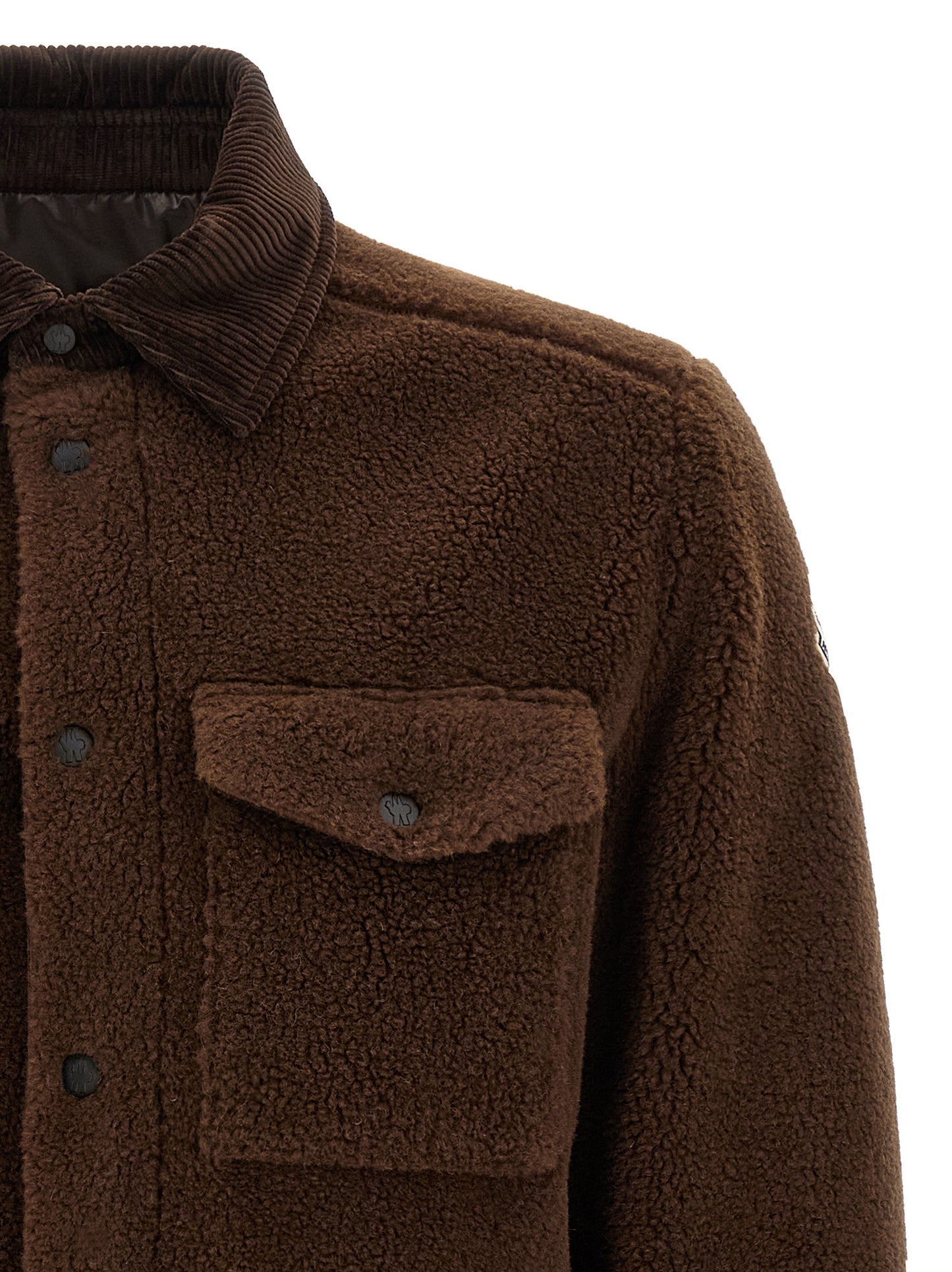 Teddy-effect jacket Shirt, blouse