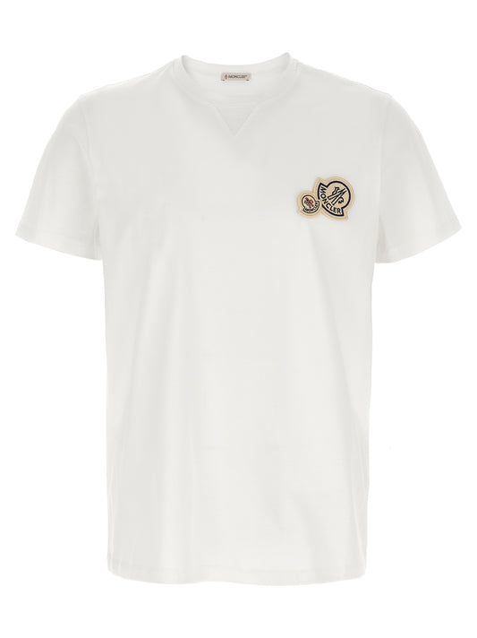 Double logo patch t-shirt T-shirt