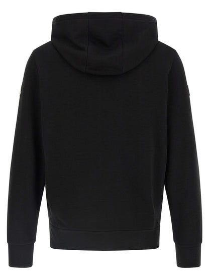 Nylon insert hoodie Sweatshirt