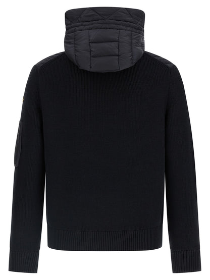 Tricot Hooded Cardigan Sweater, cardigans