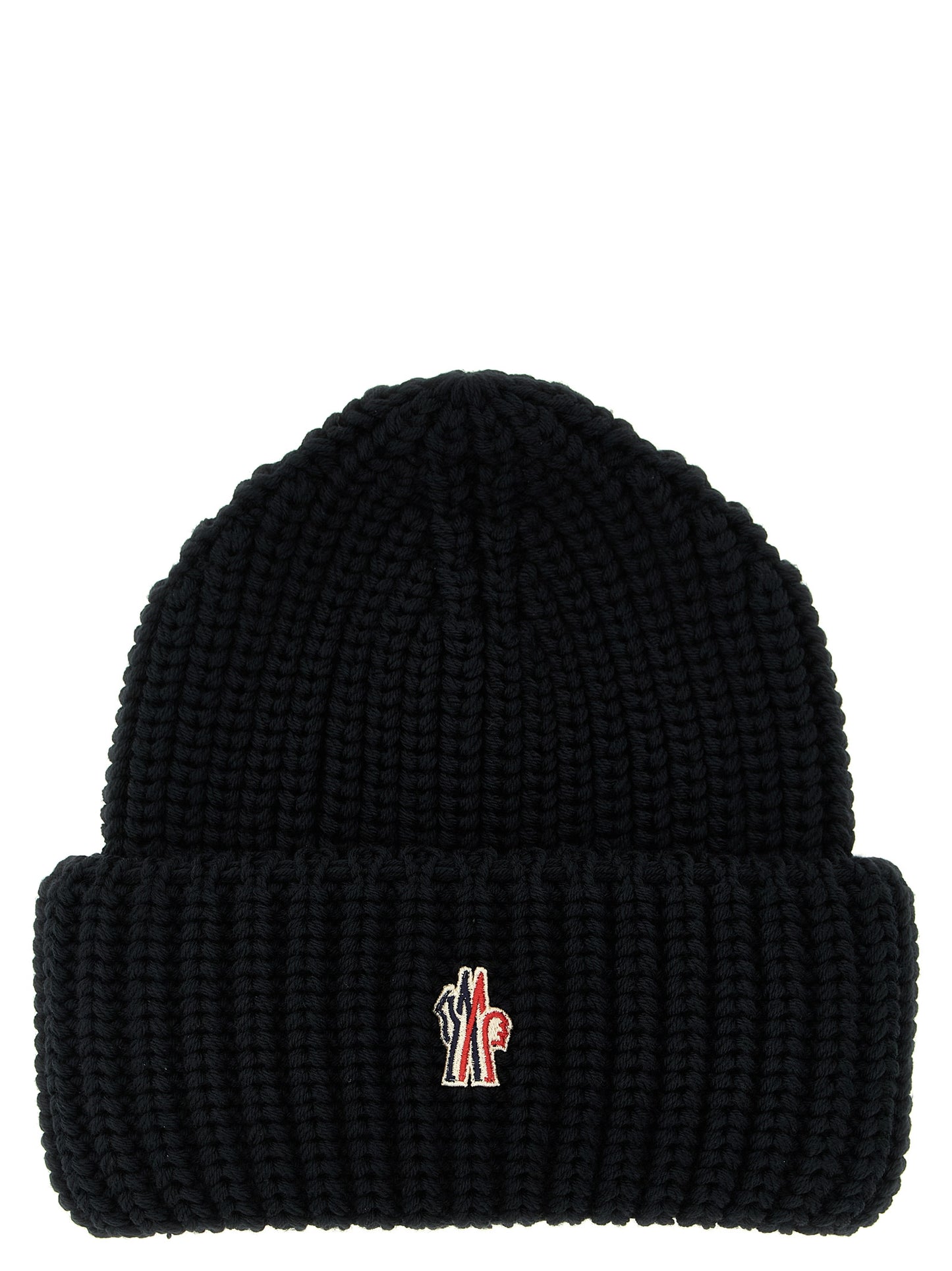 Logo patch beanie Hats