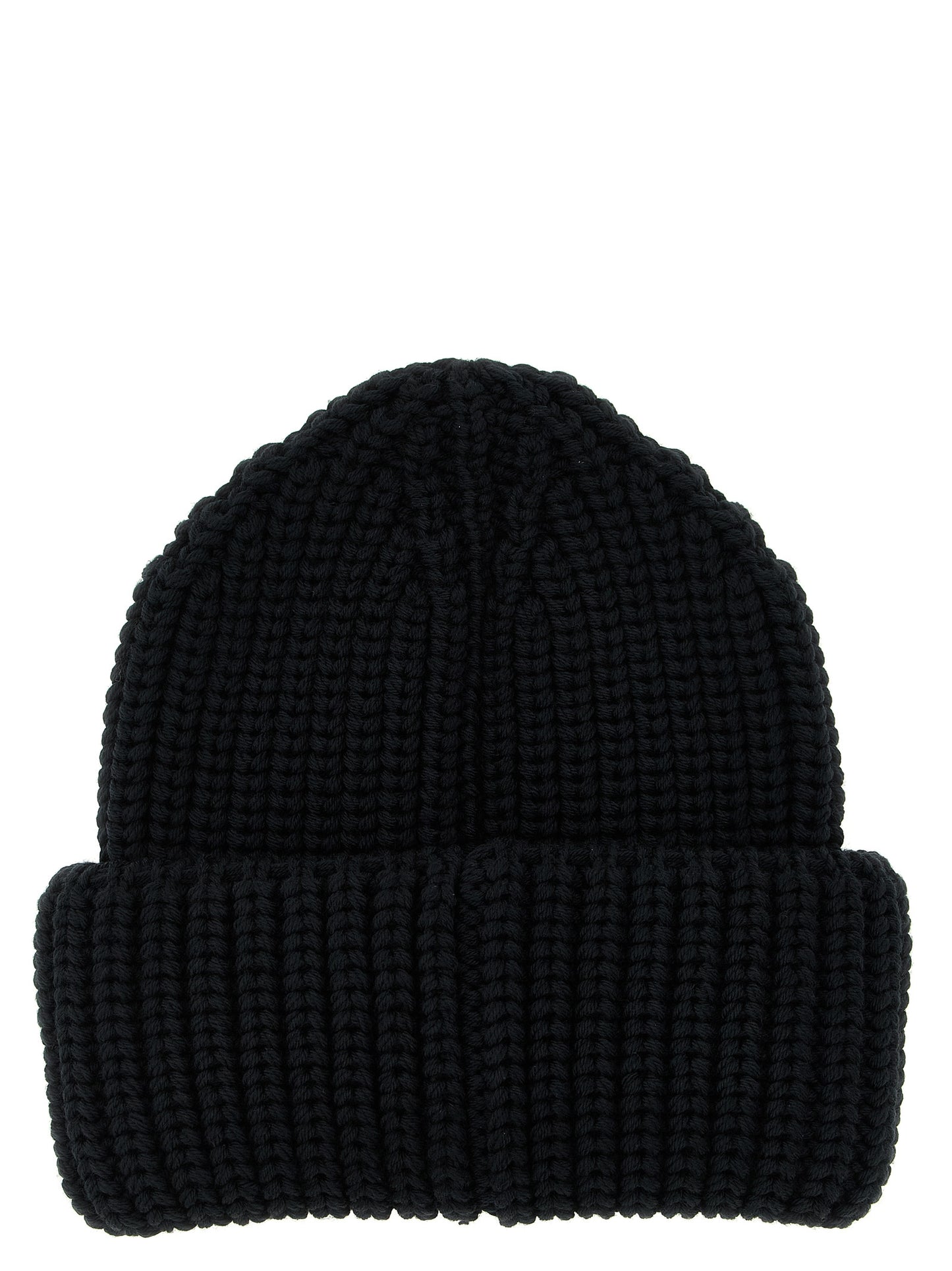 Logo patch beanie Hats