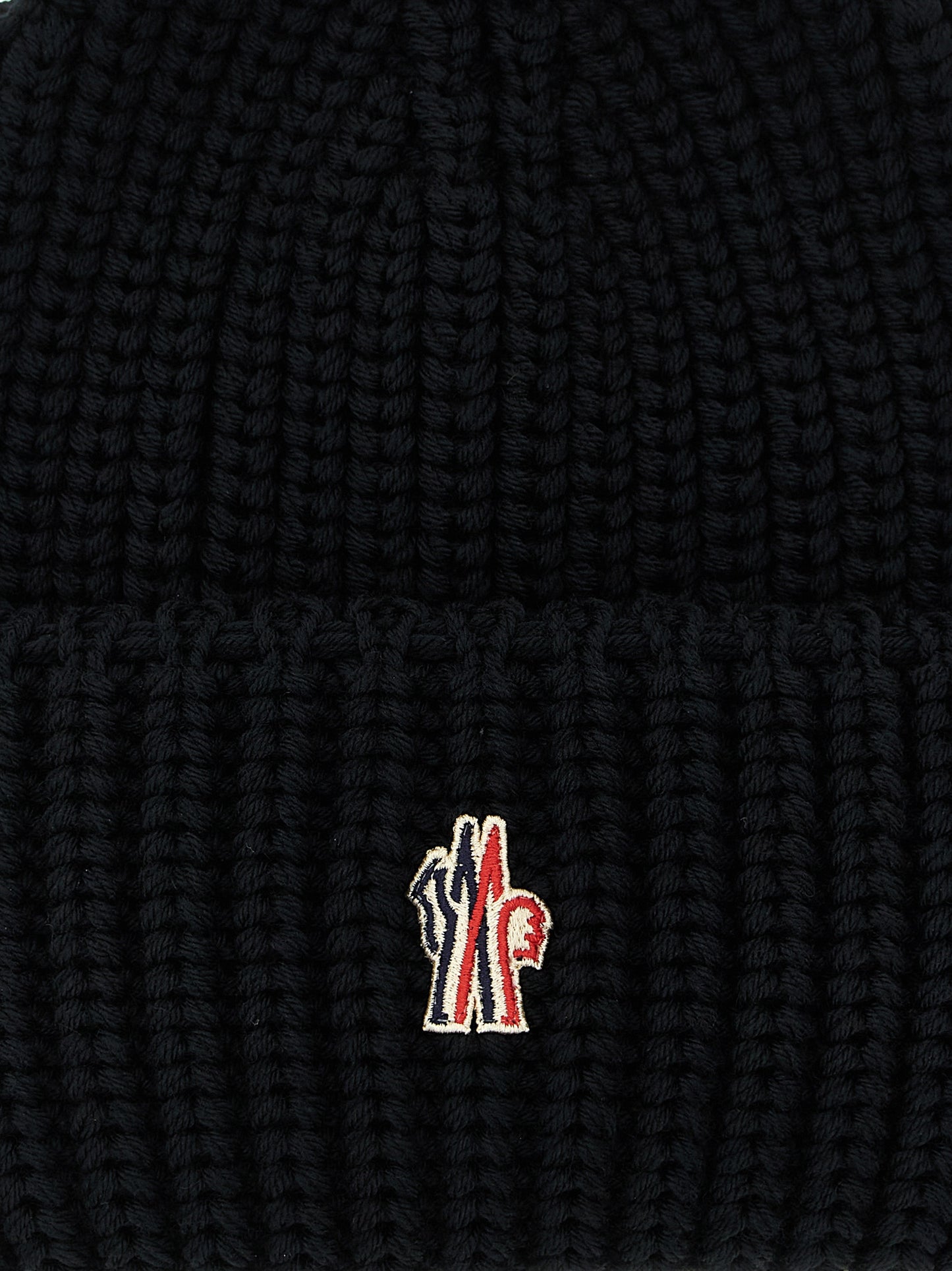Logo patch beanie Hats