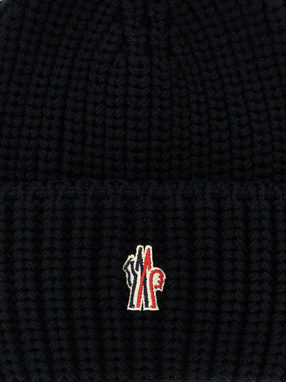 Logo patch beanie Hats