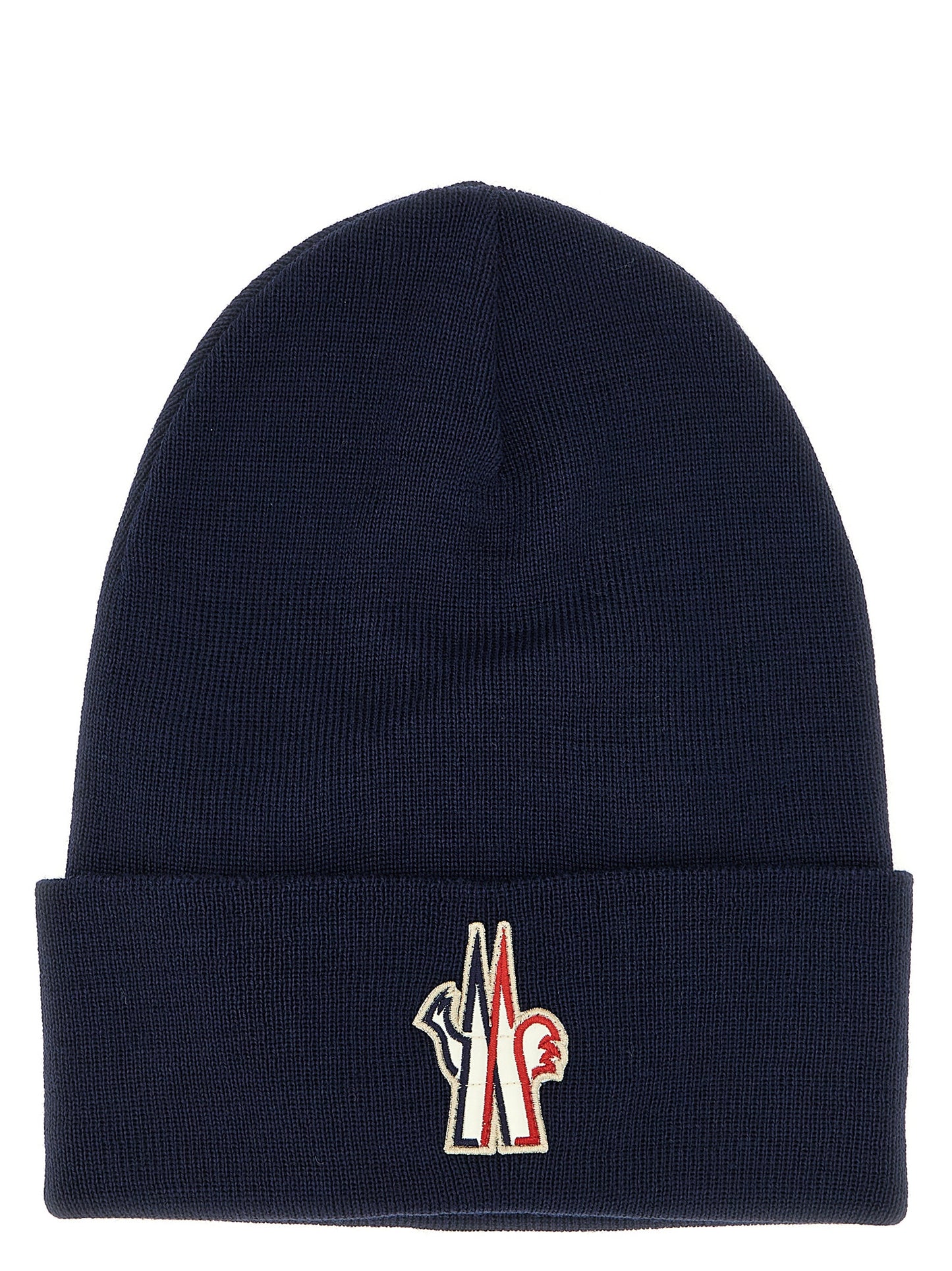 Logo patch beanie Hats