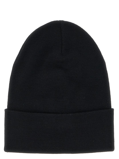 Logo patch beanie Hats