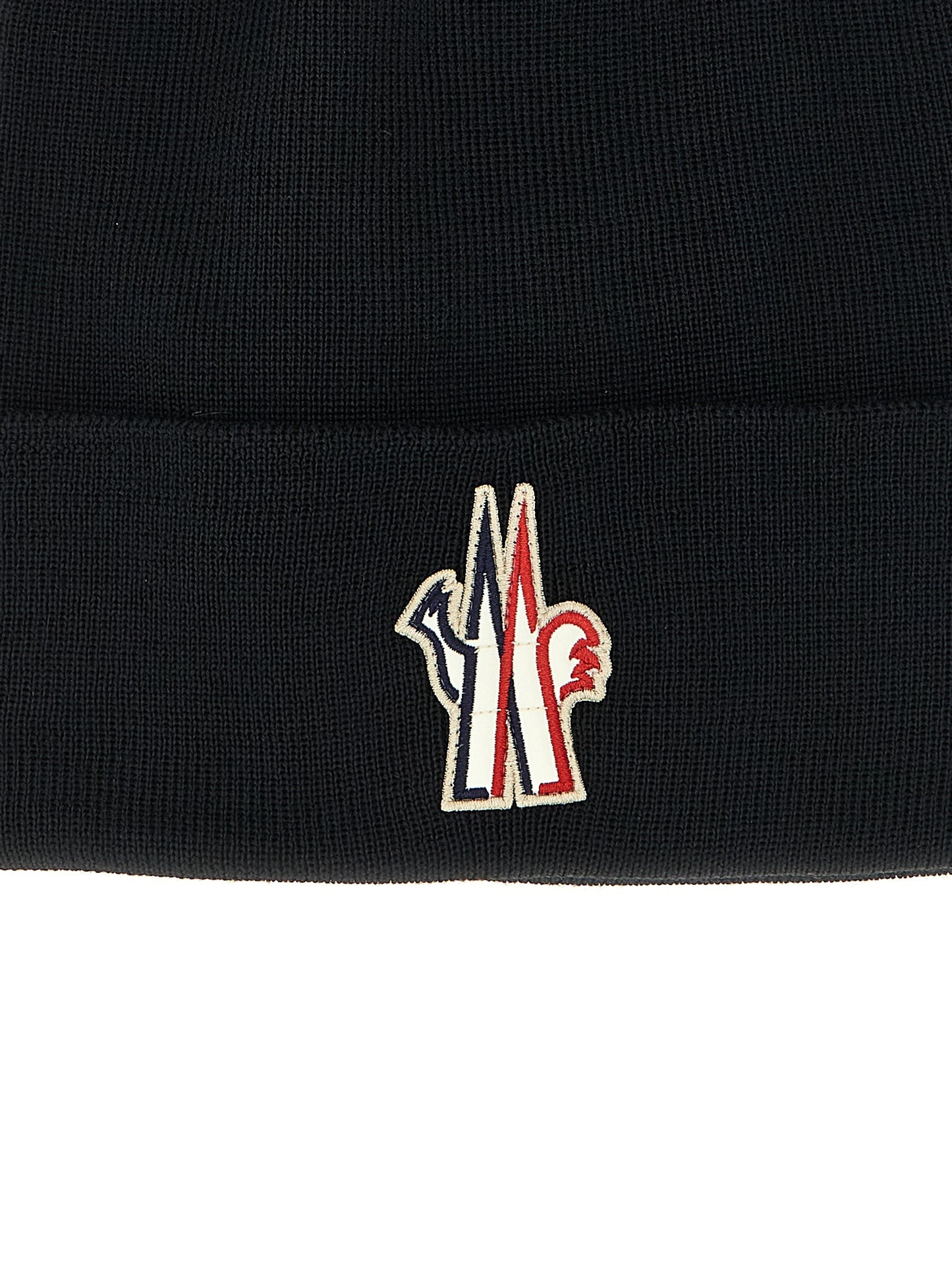 Logo patch beanie Hats