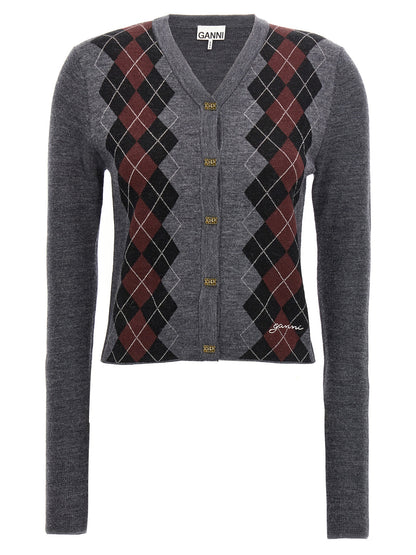Argyle cardigan Sweater, cardigans
