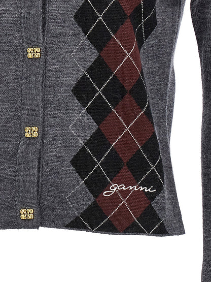Argyle cardigan Sweater, cardigans