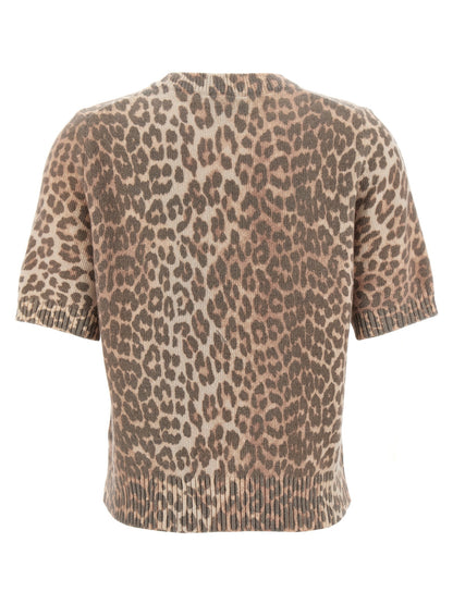 'Leopard Wool Mix' T-shirt T-shirt
