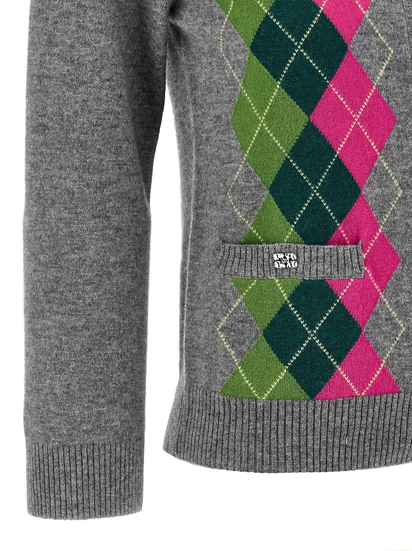 'Grey Check' cardigan Sweater, cardigans