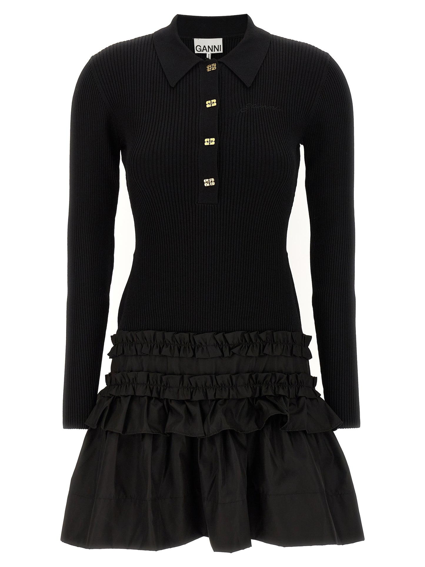 'Melange Rib Knit Mini' dress Dresses