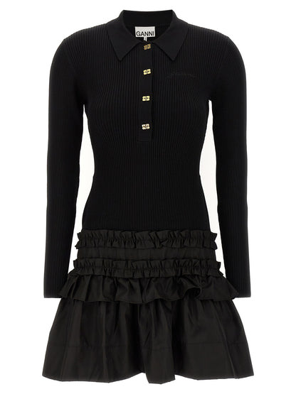 'Melange Rib Knit Mini' dress Dresses