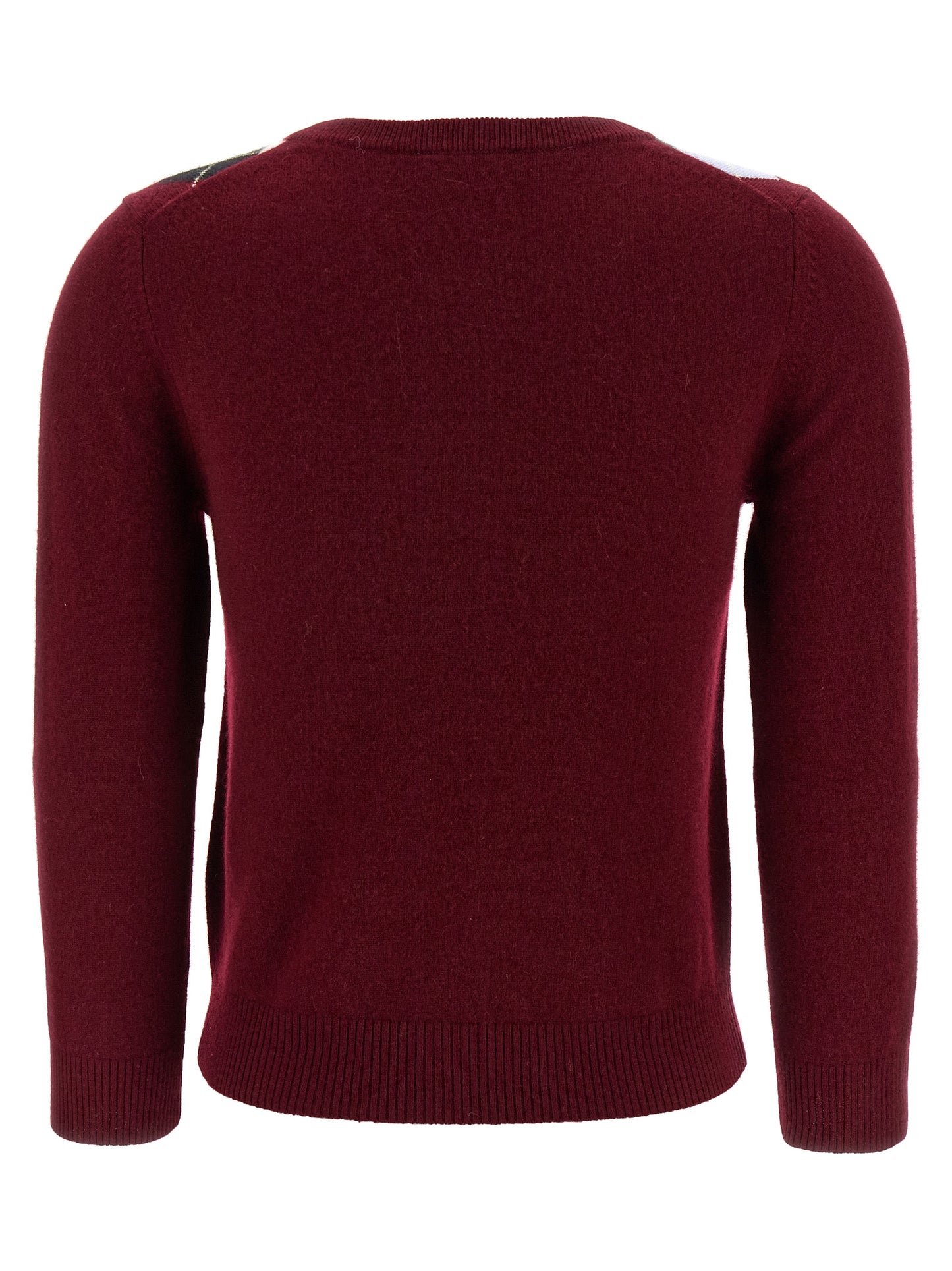 'Burgundy Check' cardigan Sweater, cardigans