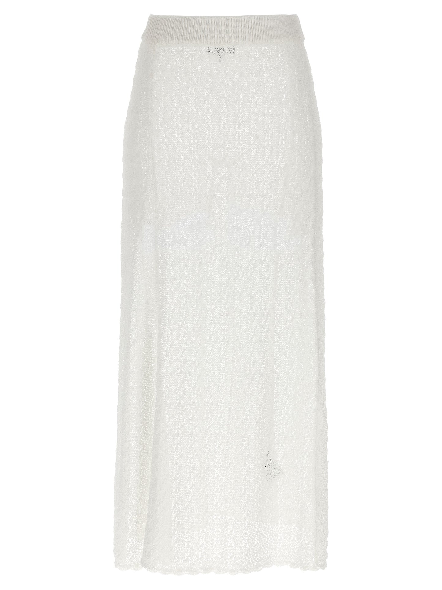 'Shiny Pointelle Knit' skirt Skirts