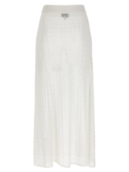 'Shiny Pointelle Knit' skirt Skirts