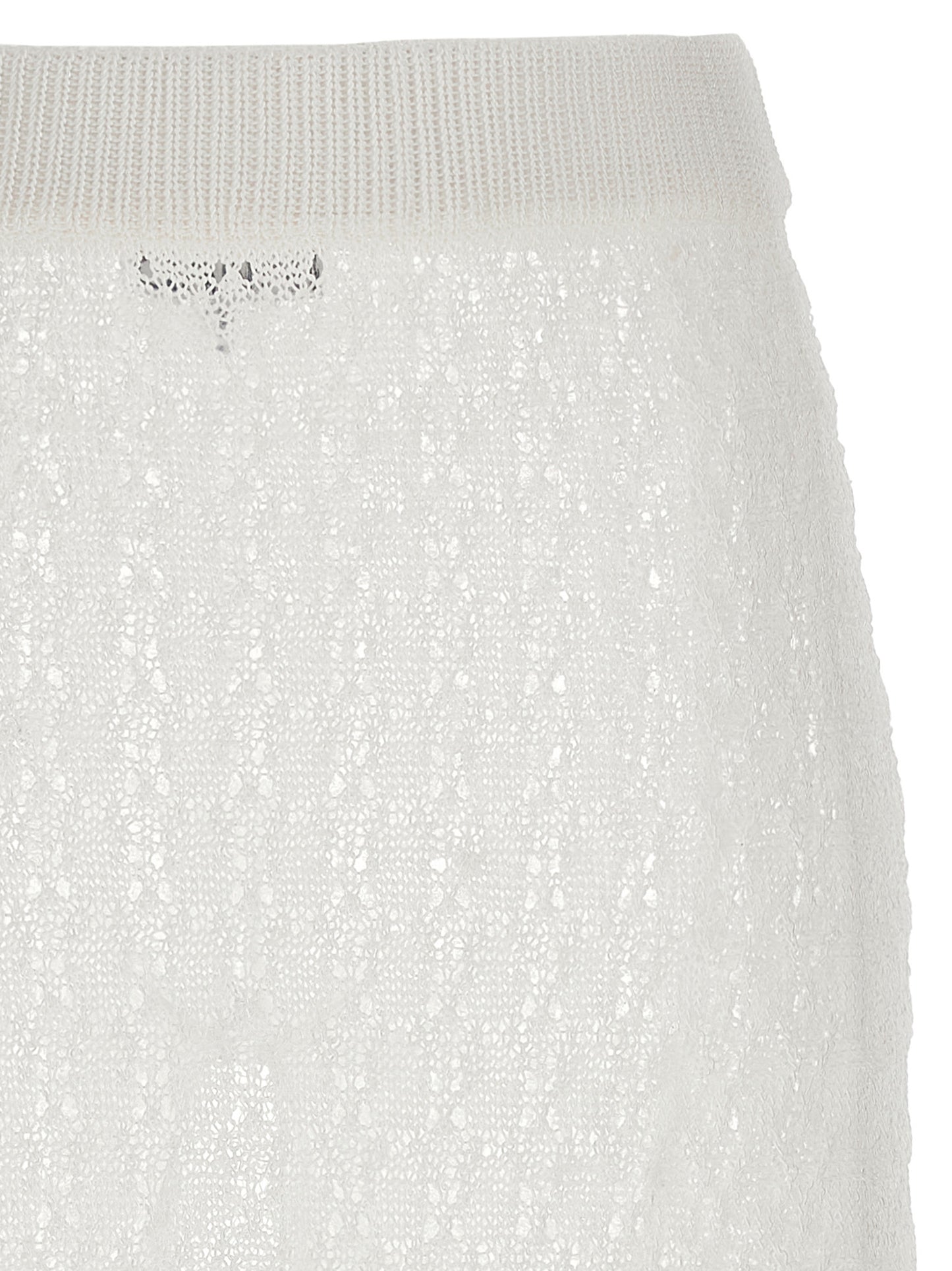 'Shiny Pointelle Knit' skirt Skirts