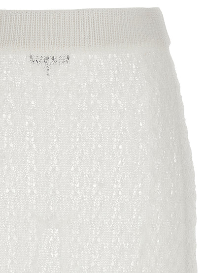 'Shiny Pointelle Knit' skirt Skirts