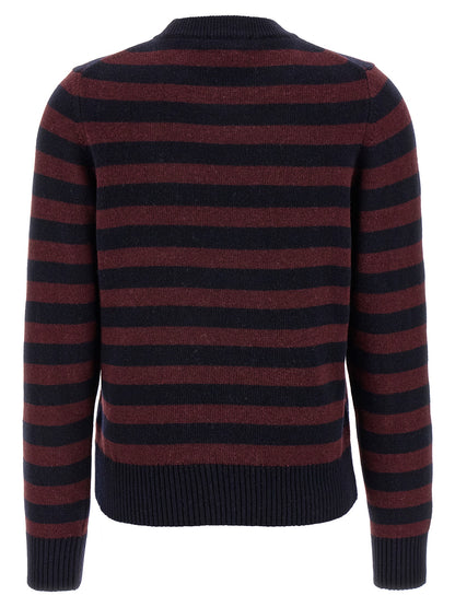 'Graphic Wool Mix Poodle Stripe' sweater Sweater, cardigans